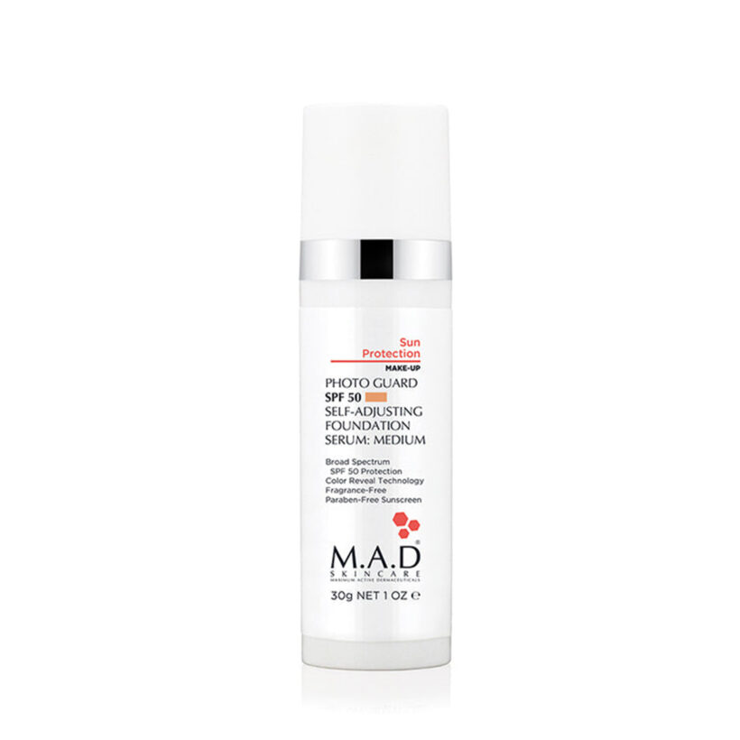 M.A.D Photo Guard SPF 50 Self Adjusting Foundation Serum Medium