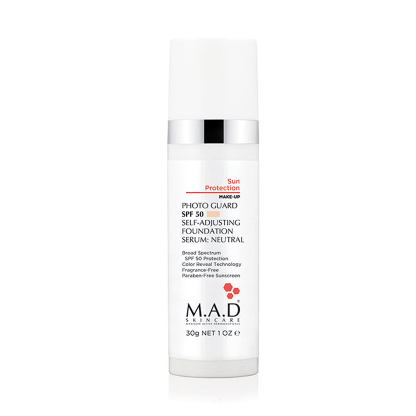 M.A.D Photo Guard SPF 50 Self Adjusting Foundation Serum Medium